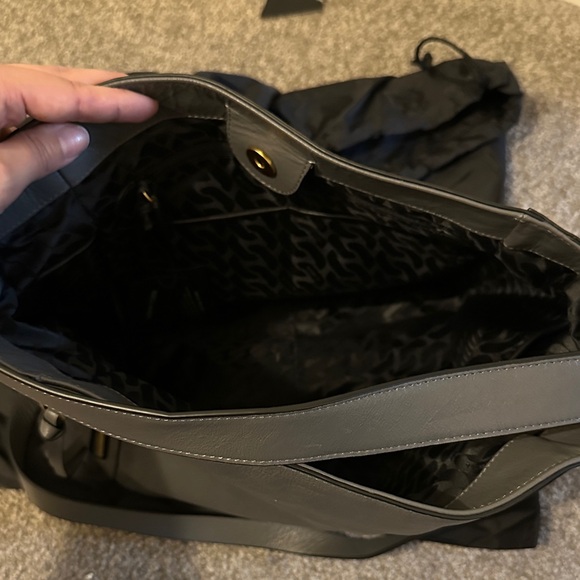 Rebecca Minkoff Charcoal Leather Shoulder Bag - Picture 3 of 4